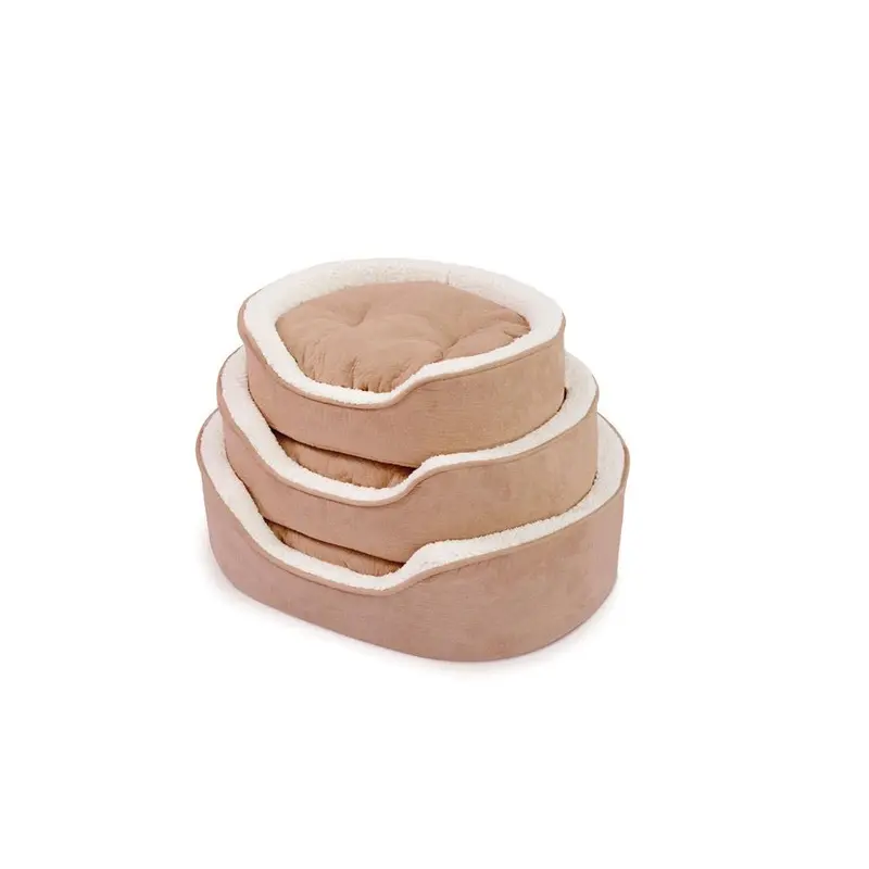 Kazoo Dog Bed Manhattan Coffee & White