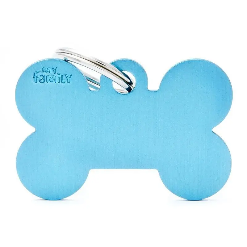 My Family Pet Tag Basic Bone Light Blue
