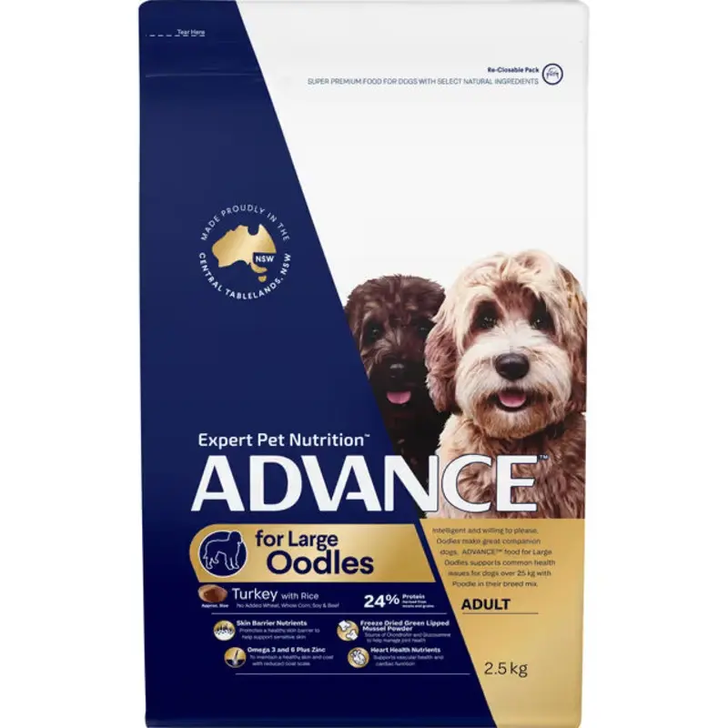 Advance Dry Dog Food Oodles Large Breed Turkey and Rice
