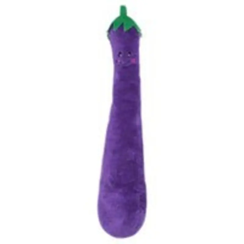 Zippy Paws Plush Squeaky Jigglerz Dog Toy Eggplant