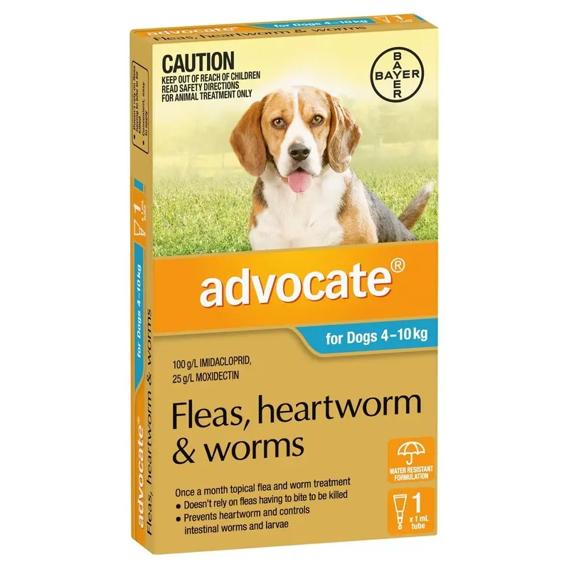 Advocate Dog 4-10kg Aqua