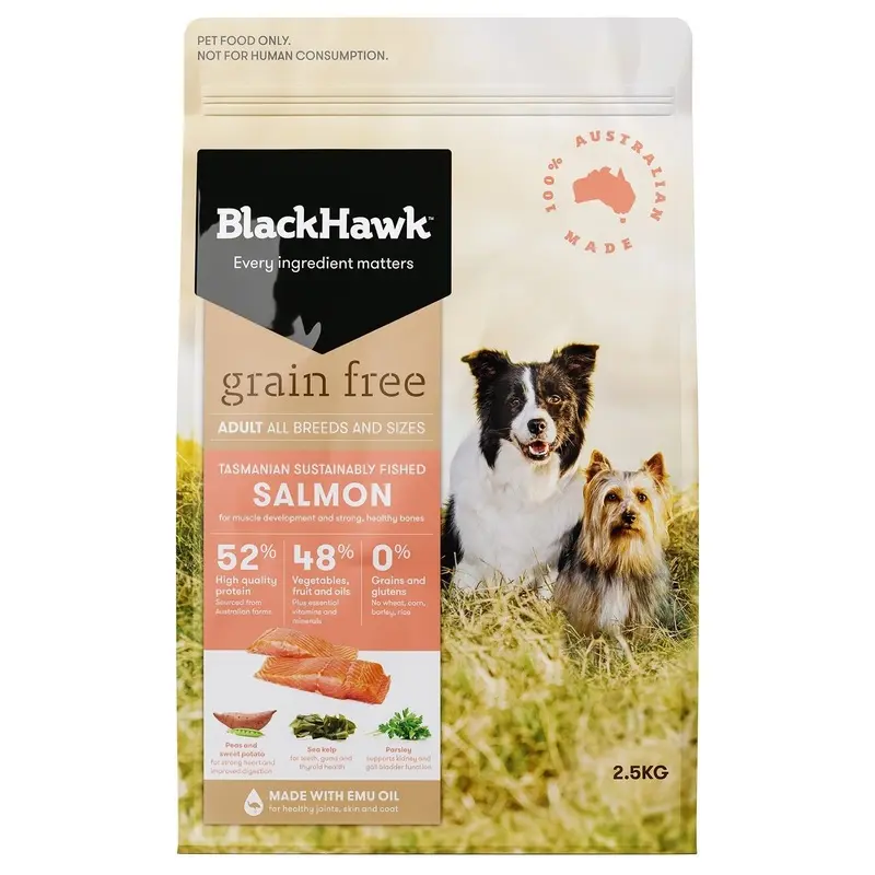 Black Hawk Grain Free Dry Dog Food Salmon