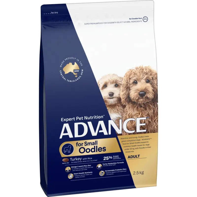 Advance Dry Dog Food Oodles Small Breed Turkey and Rice