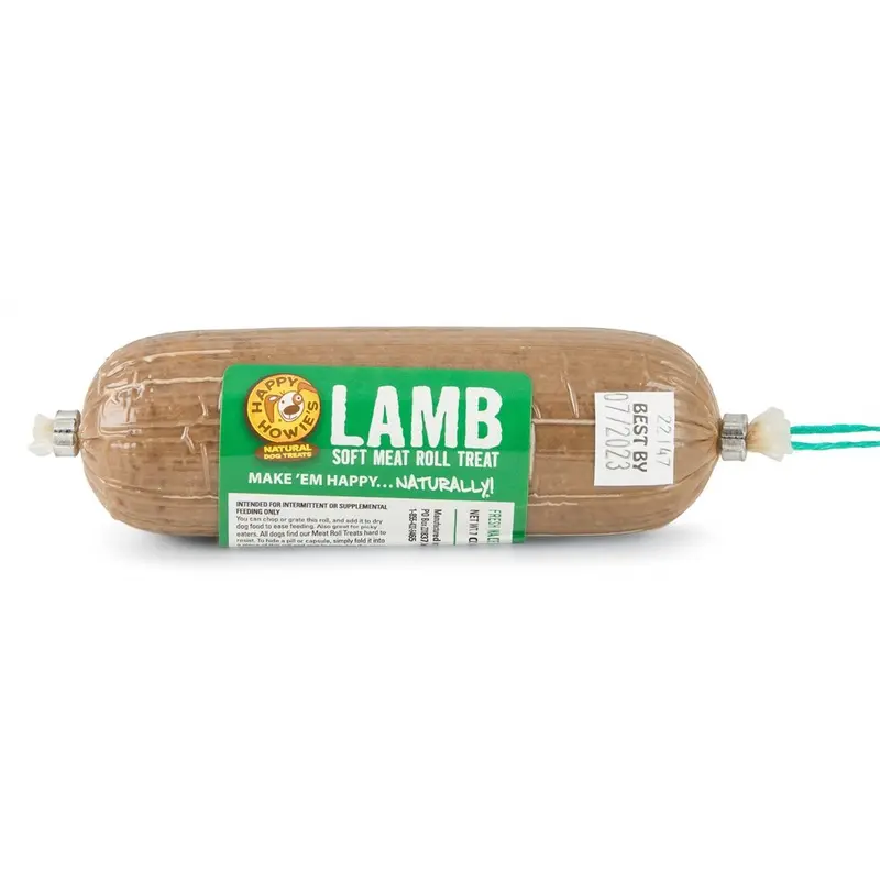 Happy Howie's Gourmet Meat Roll for Dogs, Lamb