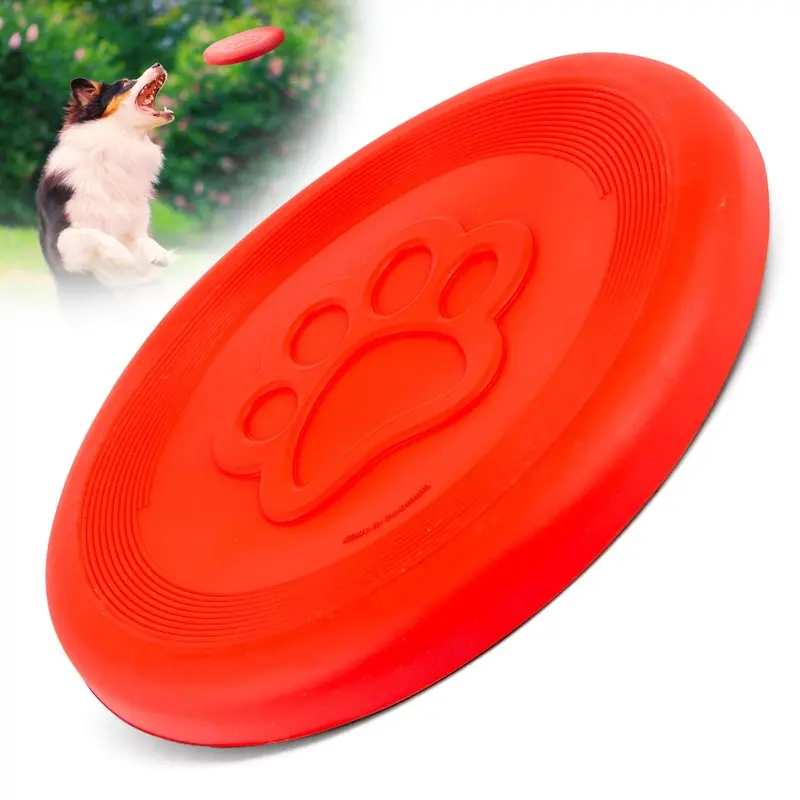 Jeffers Natural Rubber Frisbee Dog Toy for Fetching & Chewing