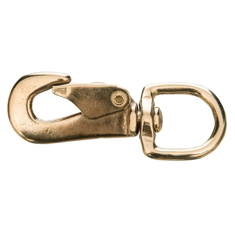 Jeffers Solid Brass Spring Snap, 3/4" x 3-1/2"L