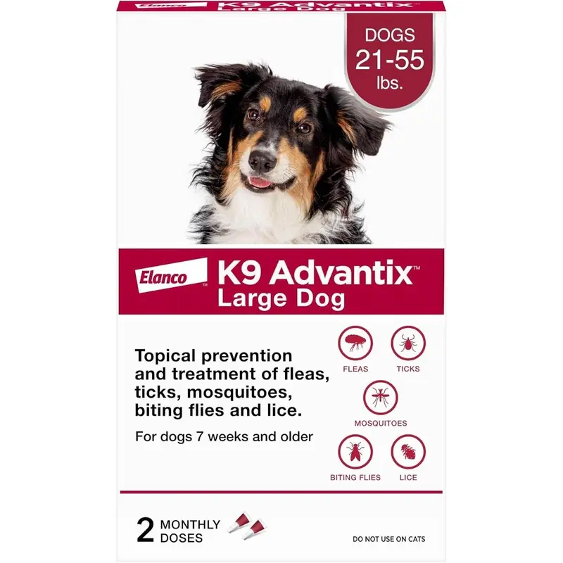 K9 Advantix Topical Flea Treatment for Dogs, 2 pk