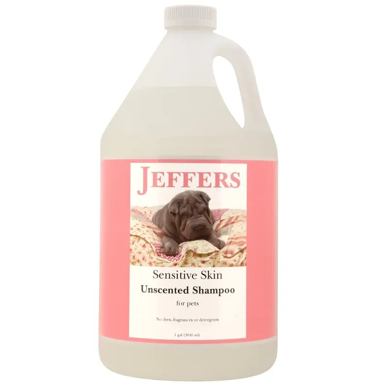 Jeffers Sensitive Skin Unscented, Dye-Free, Fragrance-Free Pet Shampoo