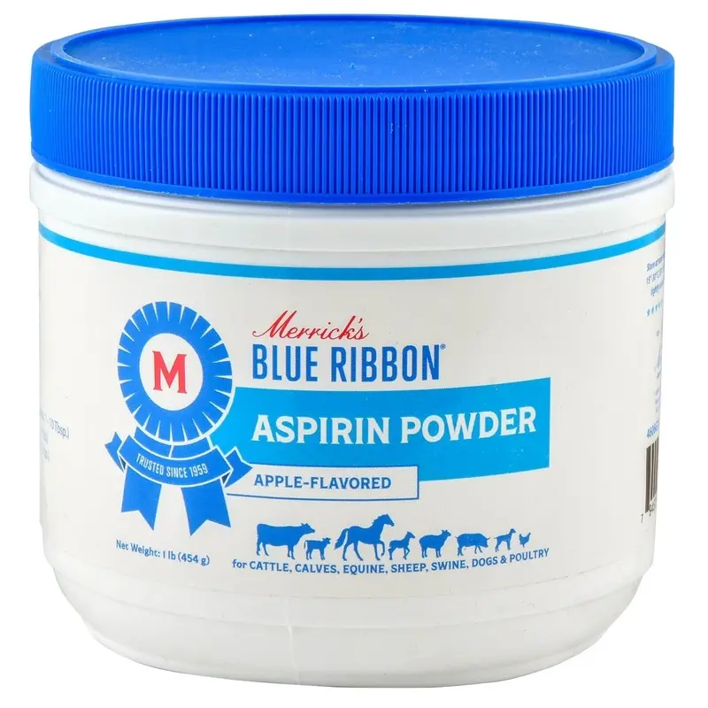 Merrick's Blue Ribbon Aspirin Powder, Apple Flavor, 1 lb