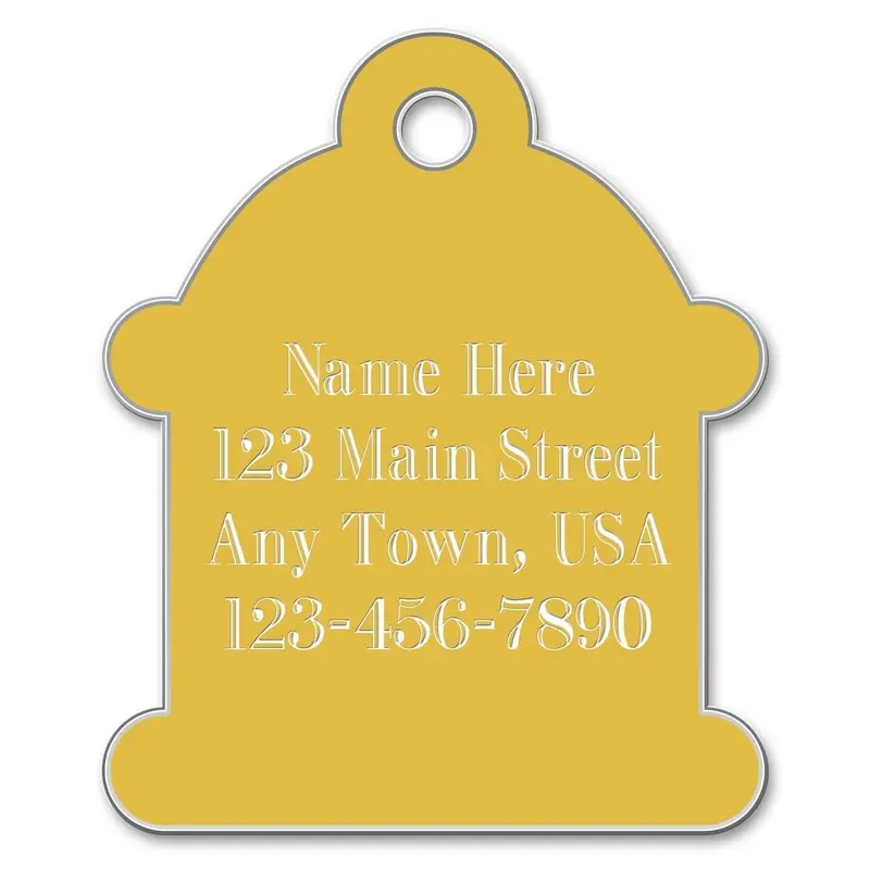 Jeffers Custom Personalized Engraved Hydrant ID Dog Tags