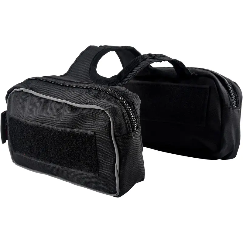 DogLine Dog Saddle Bags for Quest Harness, Black