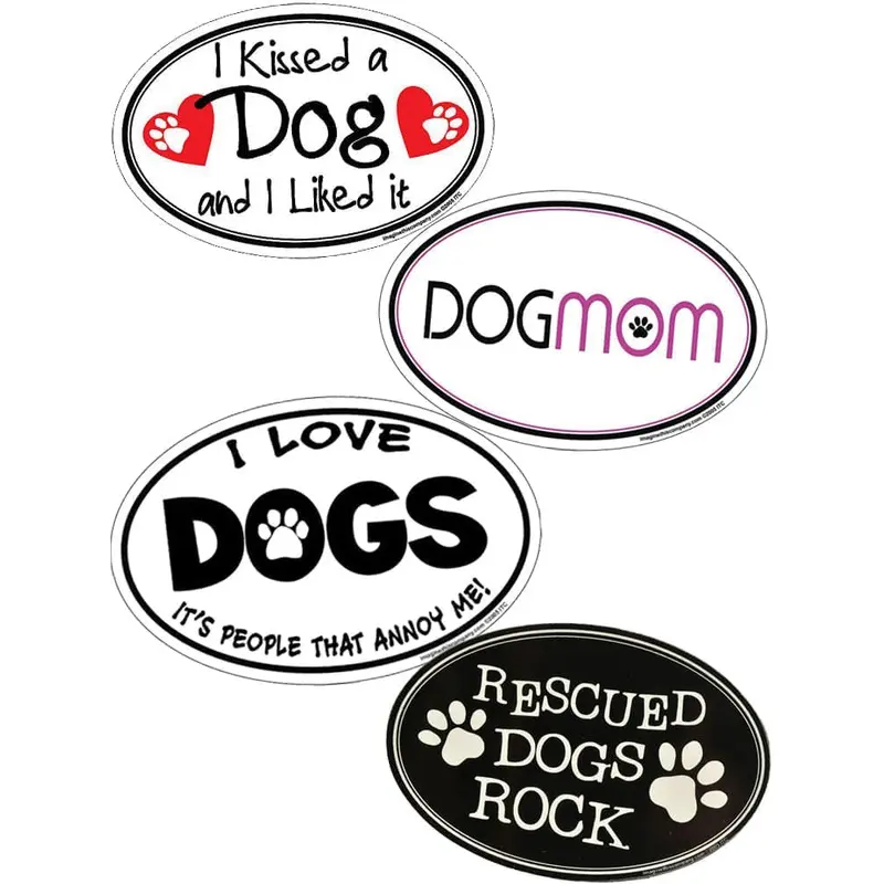 Oval Magnets, 6" x 4" (Dog)