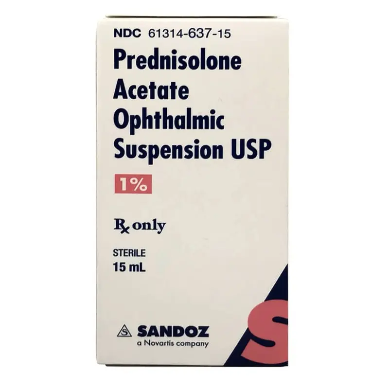 Rx Prednisolone Acetate (Generic) Ophthalmic Suspension for Horses & Dogs, 15 mL