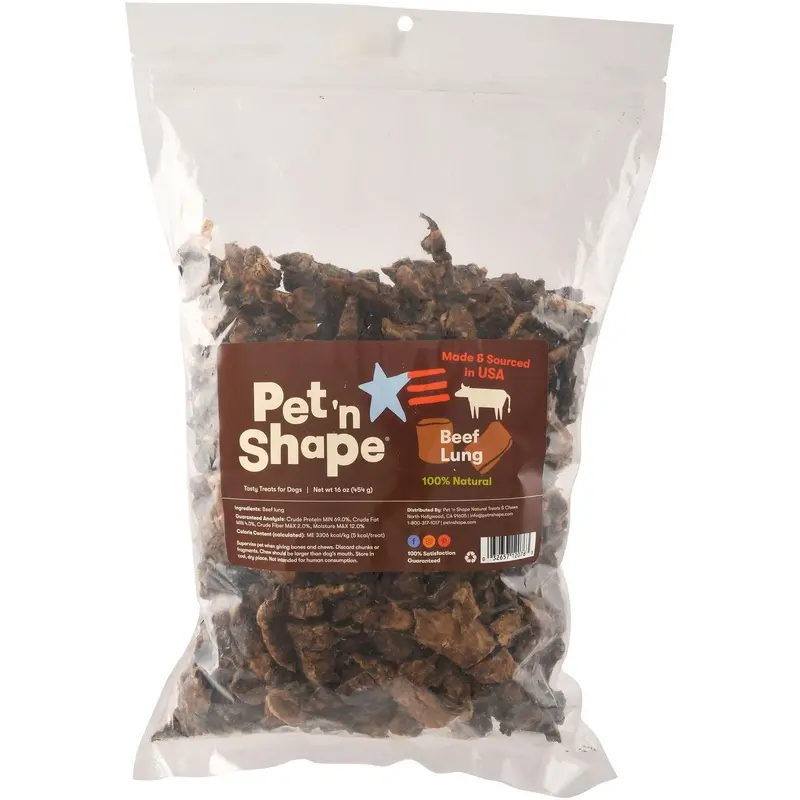 Pet 'n Shape Roasted Beef Lung Treats