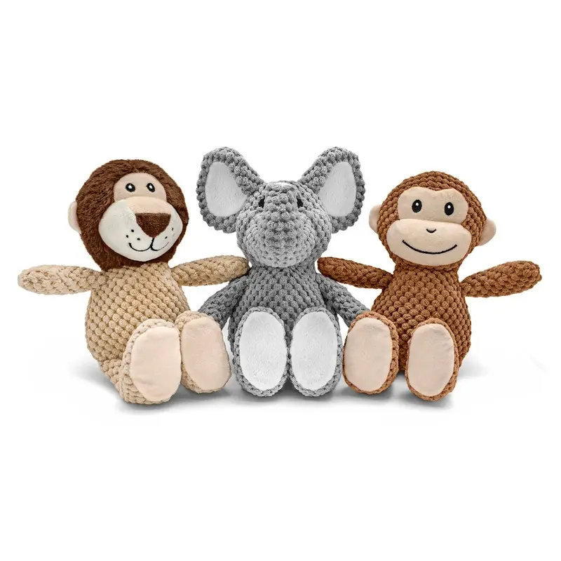 Tuff Plush, Assorted - Elephants, Lions, Monkey