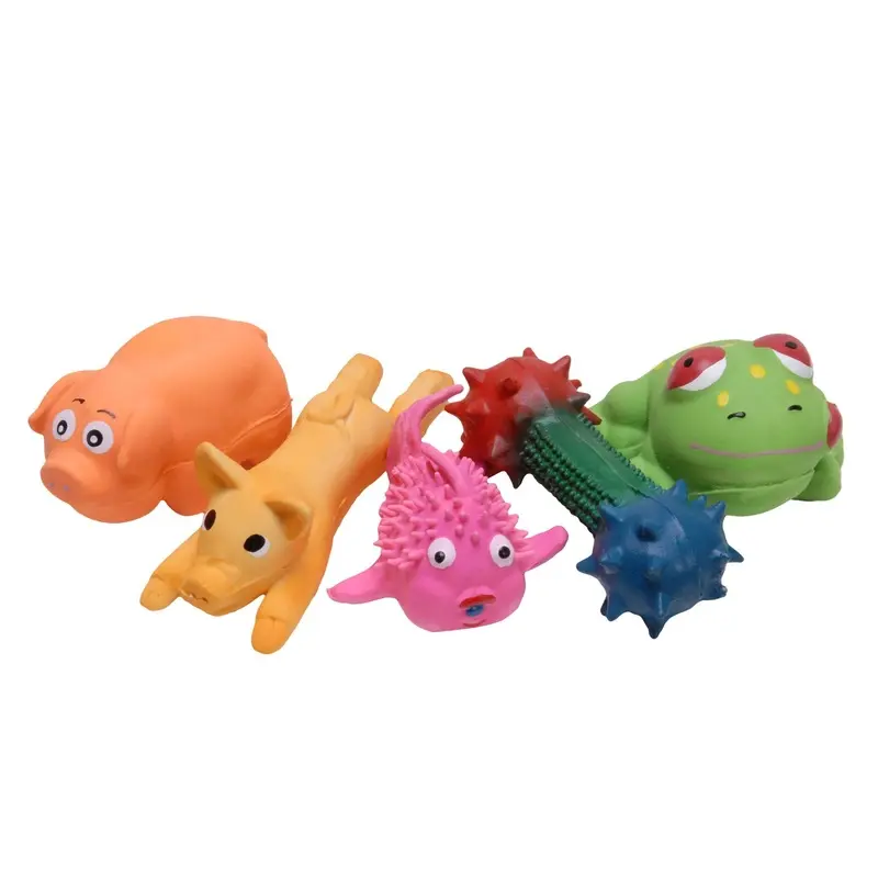 Jeffers Pip Squeaks Latex Dog Toys, Assorted, Each