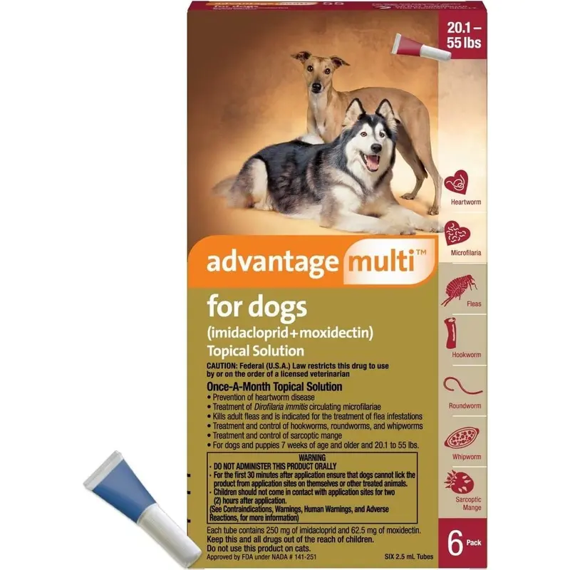 Advantage Multi for Dogs (imidacloprid + moxidectin) Topical Solution