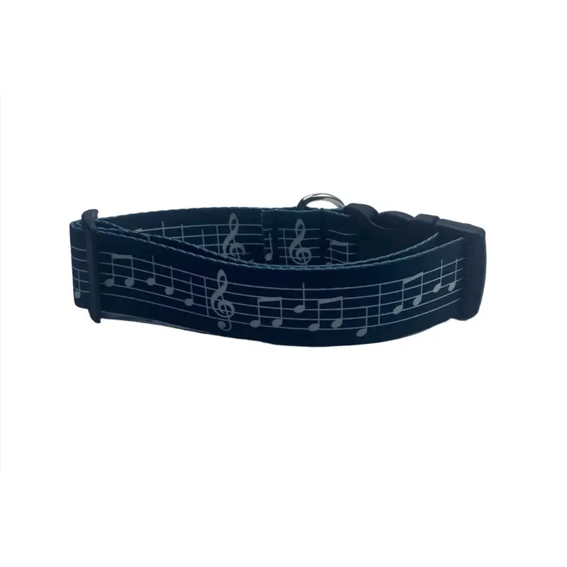 Notes of Nola Dog Collar (1.5" Wide)
