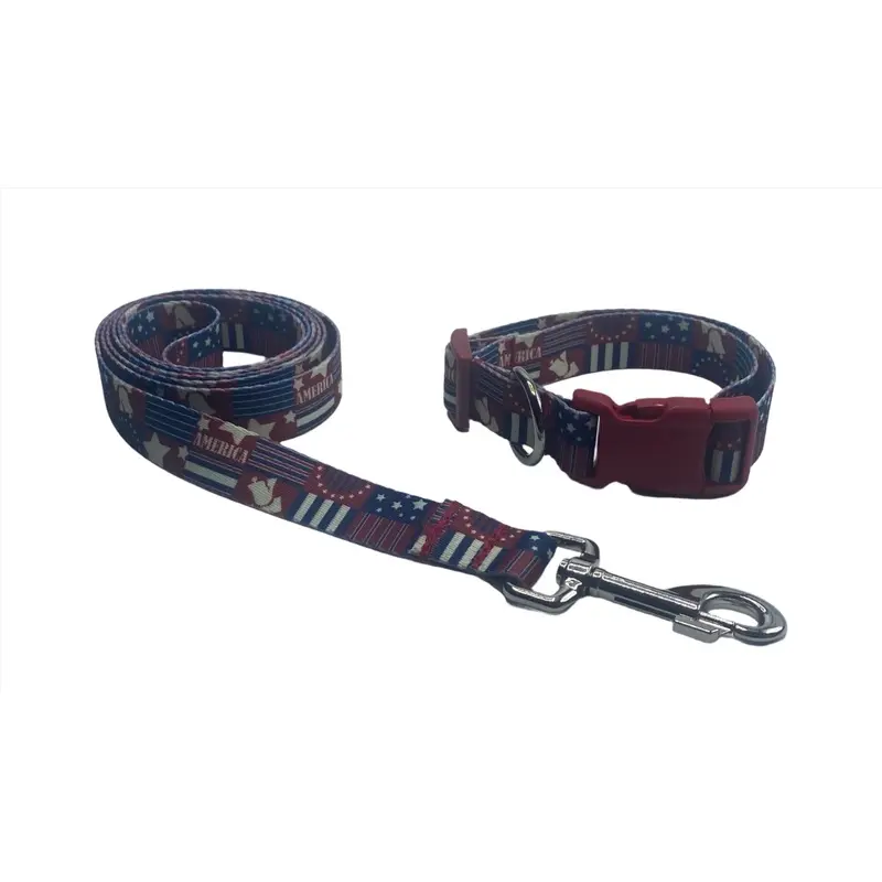 4th of July Collars & Leads (1" Wide)