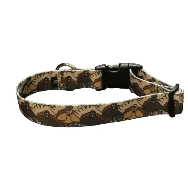 Turkey Day Dog Collars or Leads (1"Wide)