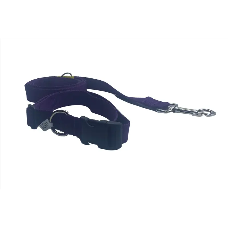 Basic Purple Dog Collars and Leads (1" wide)