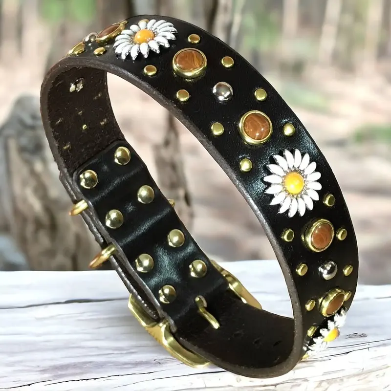 Kalina Leather Dog Collar SL