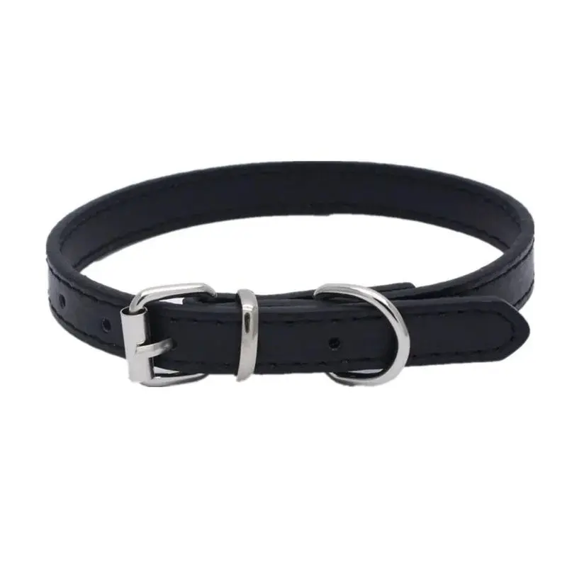 Small leather dog collar