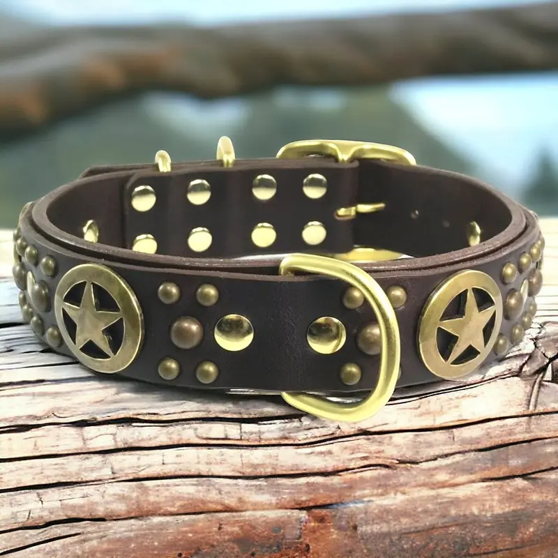 Dallas Leather Dog Collar