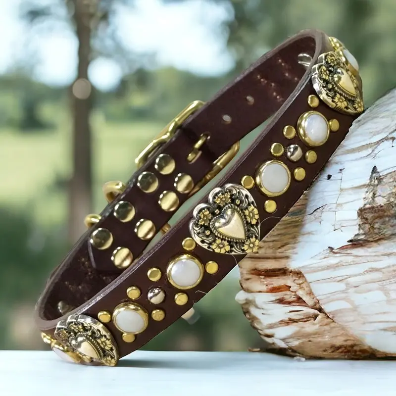 Nola Leather Dog Collar