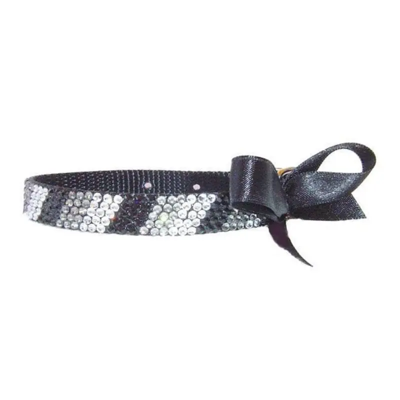Black Swan Crystal Dog Collar