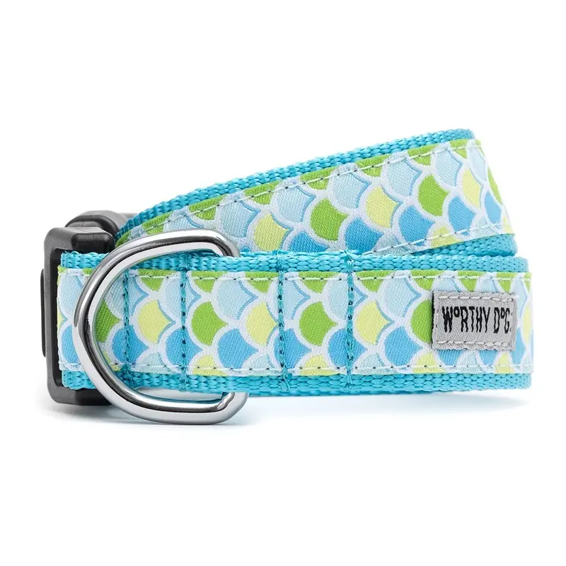 Mermaid Dog Collar Blue