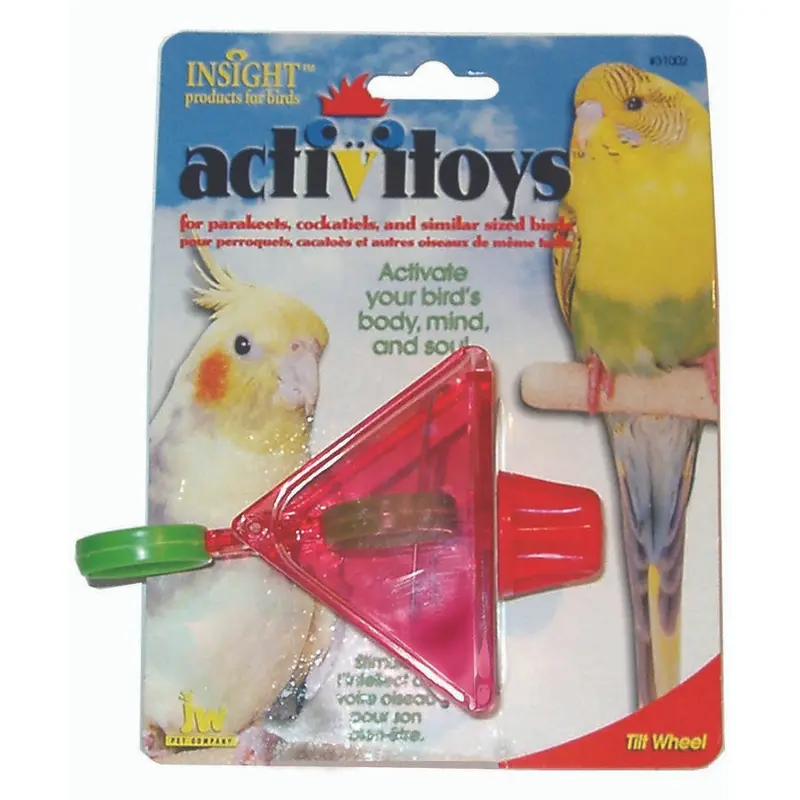 JW Pet ActiviToy Tilt Wheel Bird Toy Assorted One Size