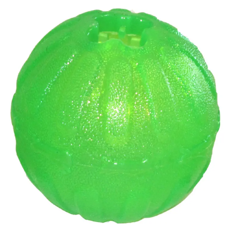 Starmark Fun Ball Dog Toy Green MD/LG 3.25in