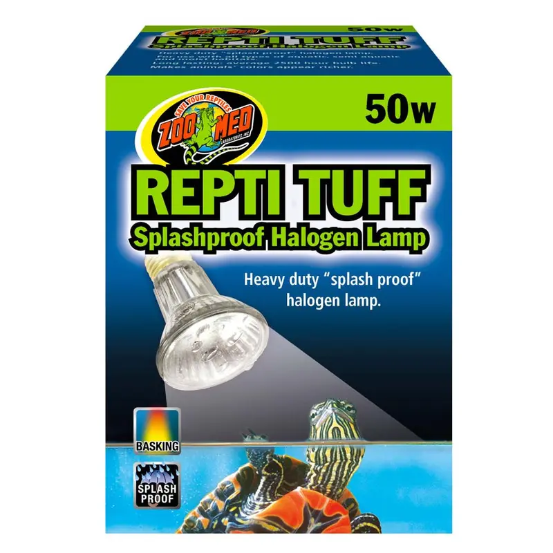 Zoo Med Repti Tuff Splashproof Halogen Lamp White 50 Watt