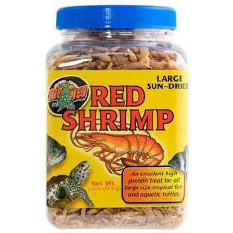 Zoo Med Sun-Dried Large Red Shrimp Reptile Food 2.5 oz