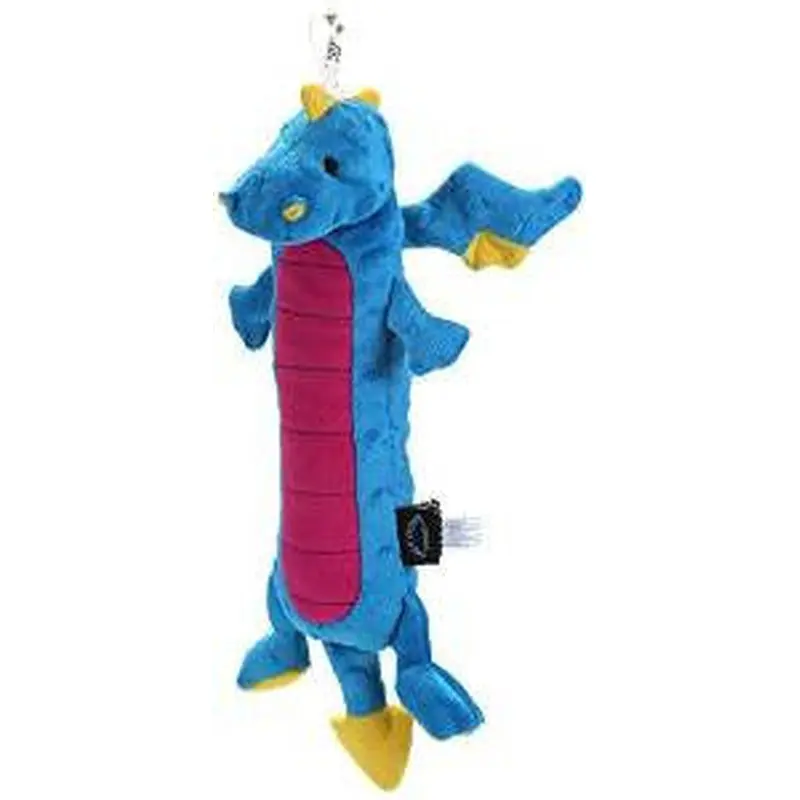GoDog Skinny Dragon Blue W/Chew Guard Large 