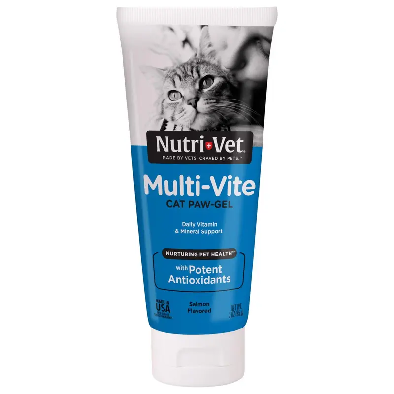 Nutri-Vet Multi-Vite Salmon Paw-Gel for Cats 3 oz