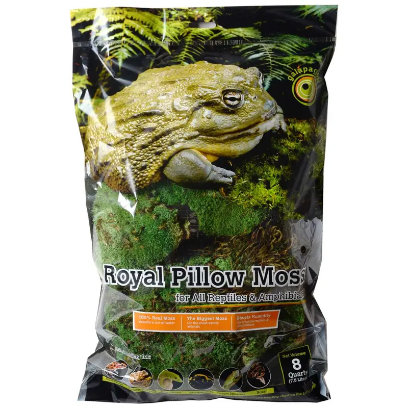 Galapagos Royal Pillow Moss for Tropical & Forest Tanks Fresh Green 8 qt