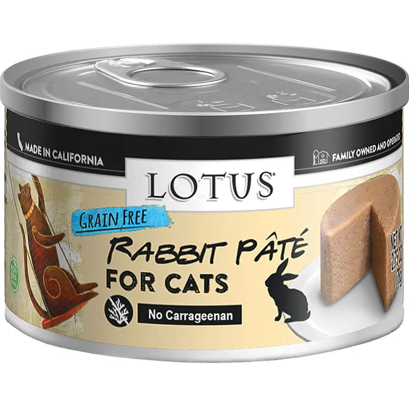 Lotus Cat Pate Grain Free Rabbit 2.75oz / 24 pk 