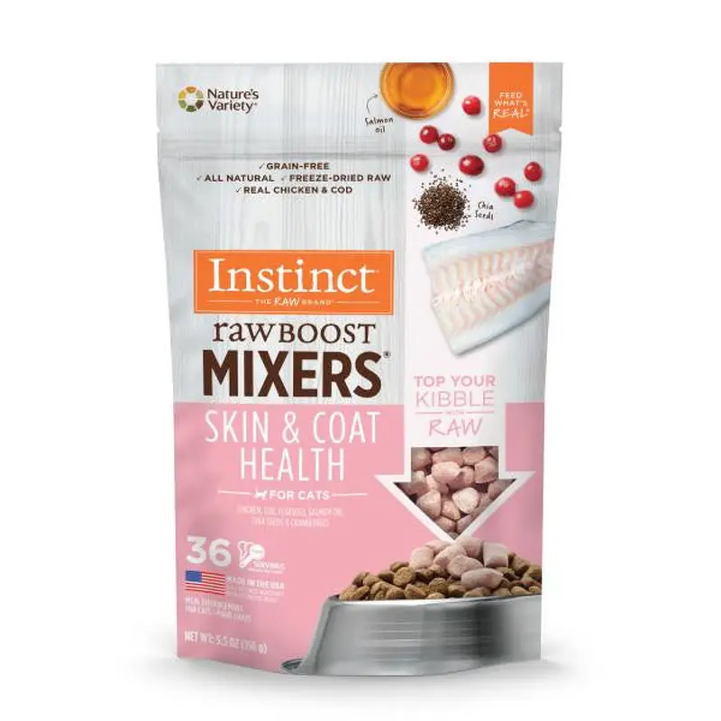 Nature"s Variety Instinct Raw Boost Mixers - Skin & Coat Health Cat 5.5oz 