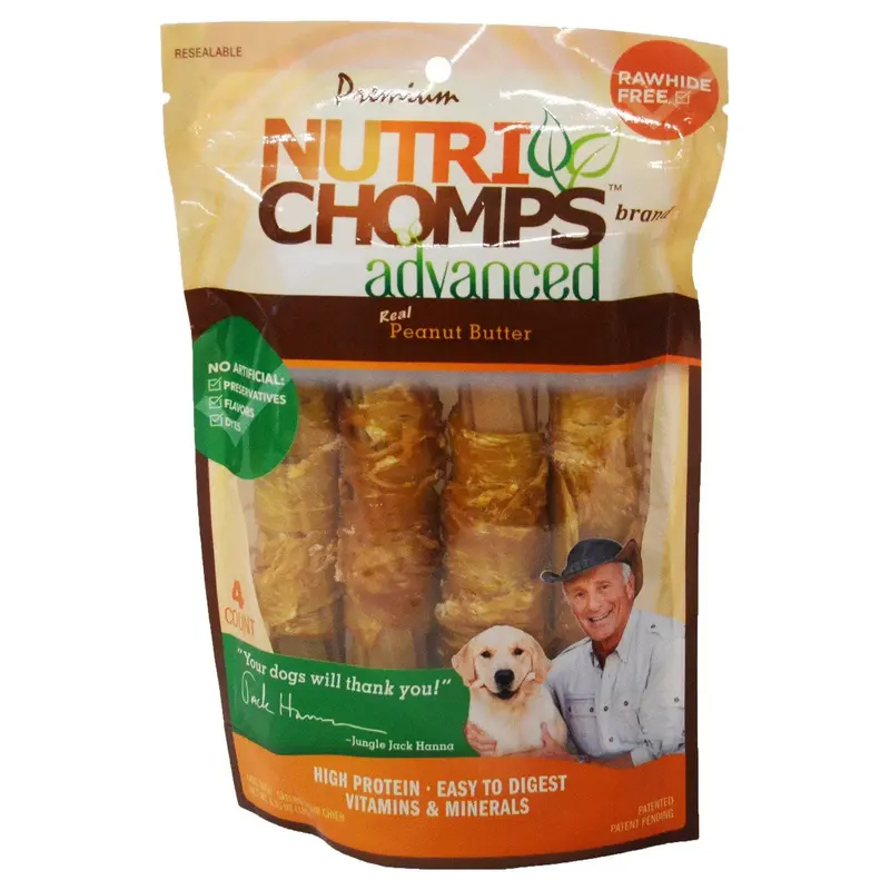 NutriChomps Advanced Peanut Butter Twist 4 ct