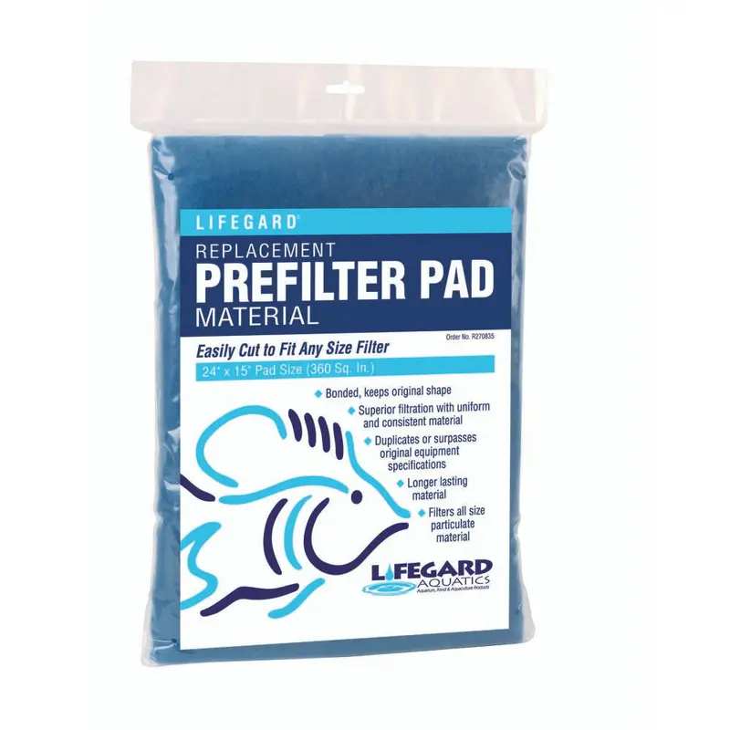 Lifegard Aquatics Prefilter & Felt Pad Combo Blue 24 in x 15 in