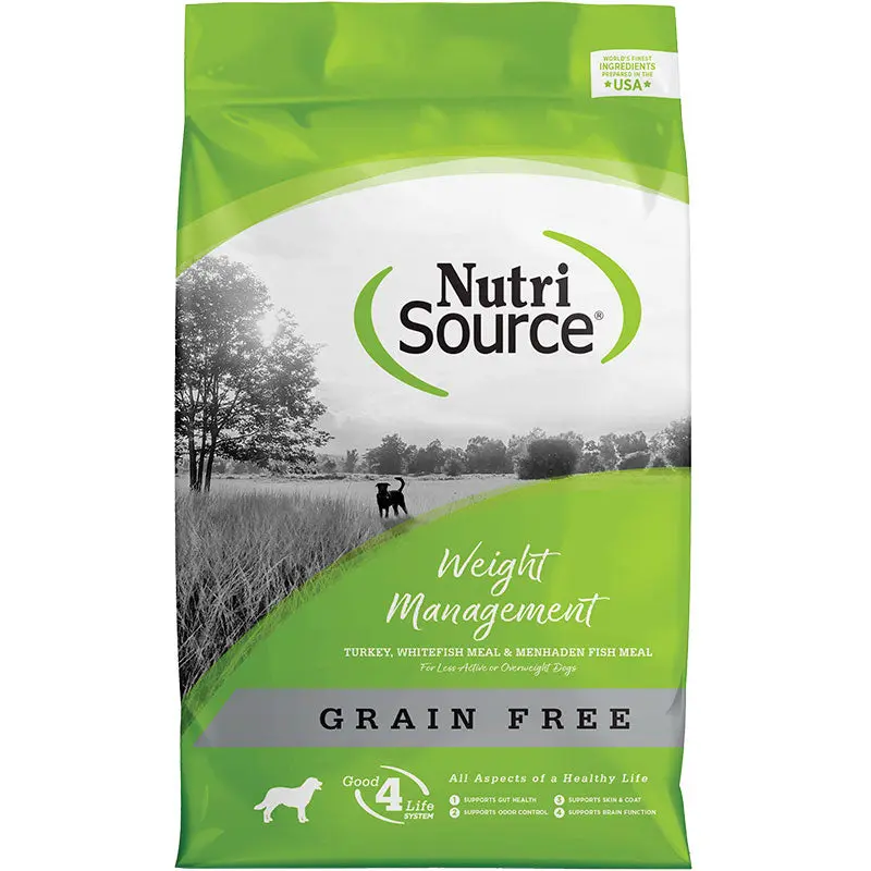 NutriSource Grain Free Weight Management Dog Food 15 lb 
