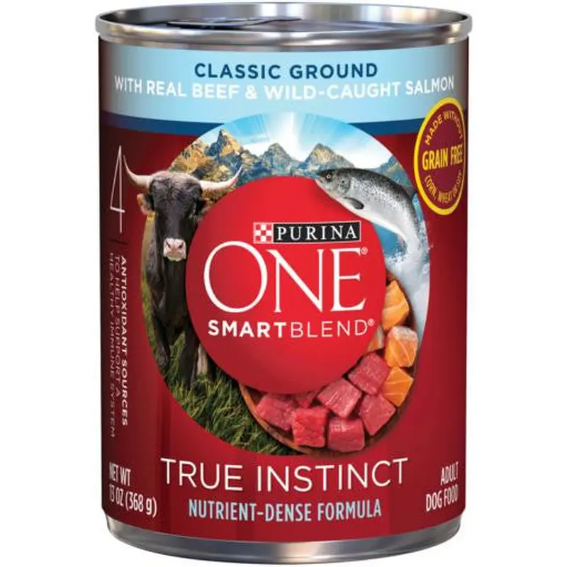 ONE True Instinct with Beef & Wild Caught Salmon Classic Ground - 12/13oz 