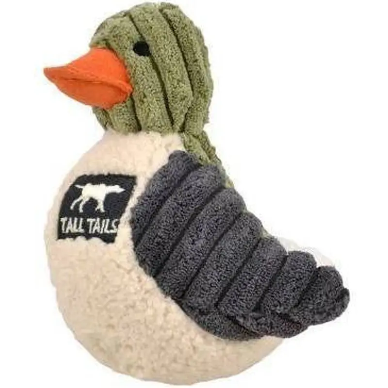Tall Tails Dog Squeaker Duck Sage 5 Inches 