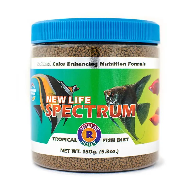 New Life Spectrum Tropical Sinking Pellets Fish Food 5.3oz Regular