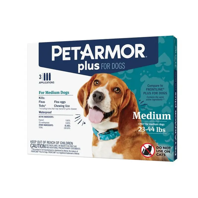 Sergeants Pet Armor Plus Flea and Tick Prevention for Medium Dogs 23-44 lbs 