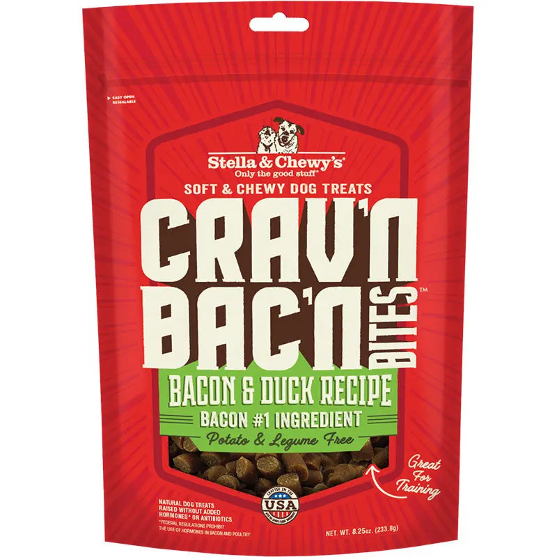 Stella & Chewy's Dog Crav'n Bacon Bites Duck 8.25oz