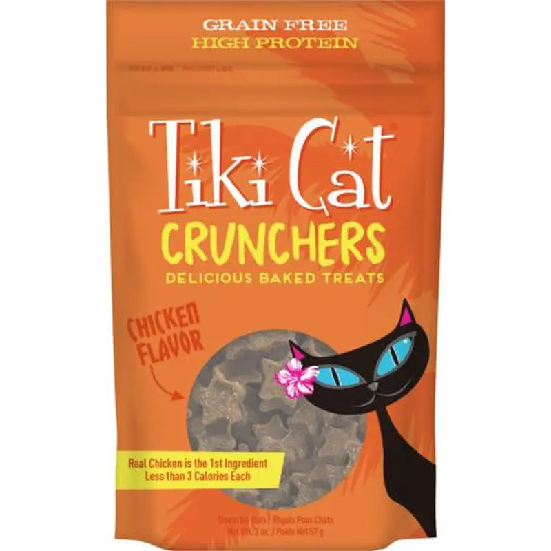Tiki Cat Crunchy Treats Chicken/Pumpkin 6/2Z 