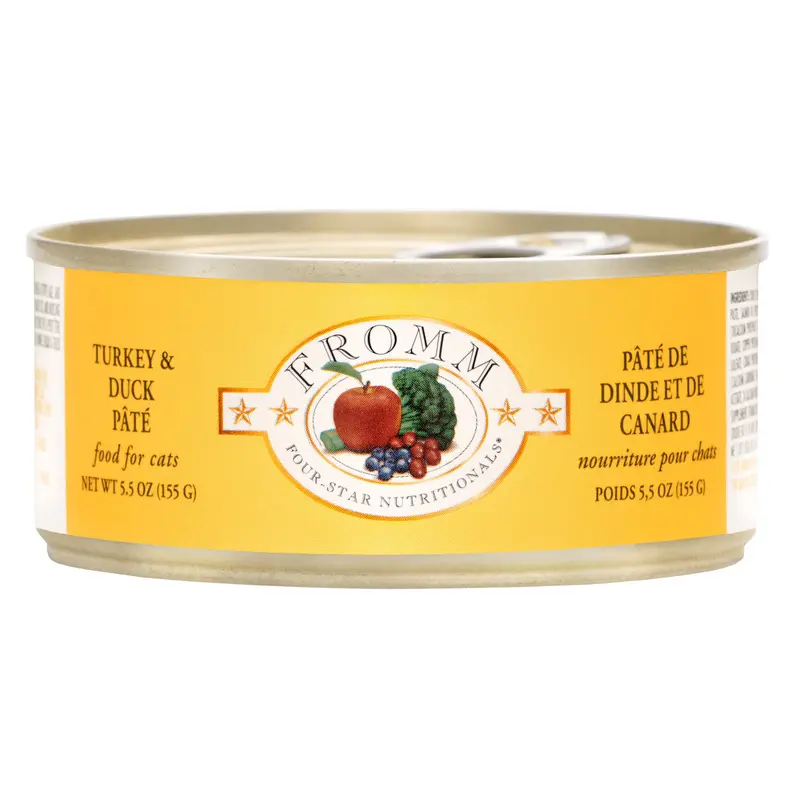 Fromm Four-Star Turkey & Duck Pate Canned Cat Food 5.5 oz